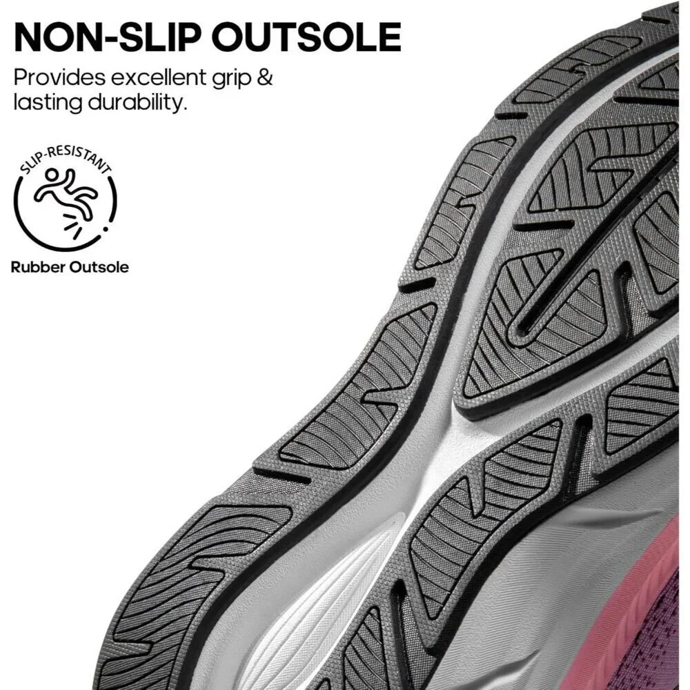 Nortiv 8 Women's Pink 1 Walking Shoes Cushioned Non-Slip Breathable Sneakers
